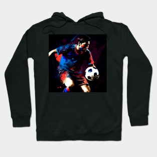 Soccer Player Graffiti Art Splash Paint Hoodie